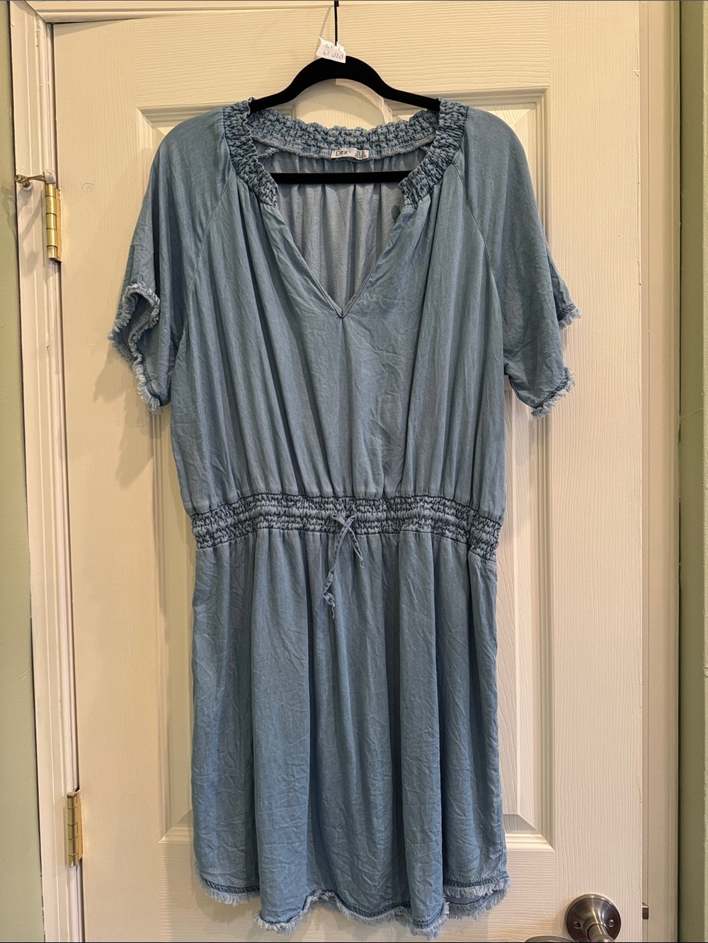 Dex tencel chambray mini dress XL
